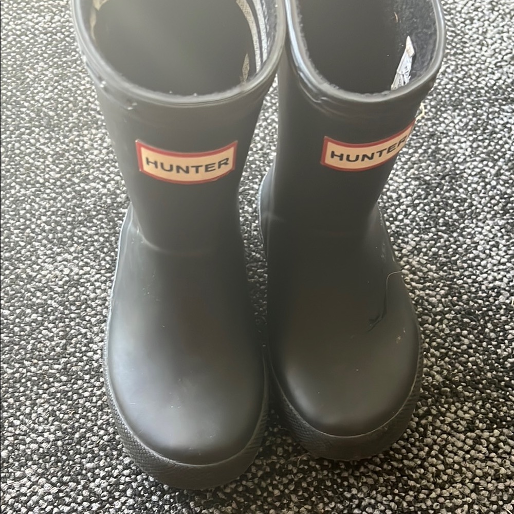 Hunter Black Rain & Snow Boots Waterproof Rubber